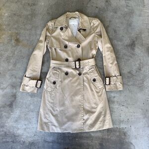 Banana Republic Classic Beige Belted Trench Coat Women’s S